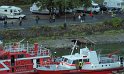 Uebung Hoehenretter und Loeschboote Seilbahn Zoobruecke P267